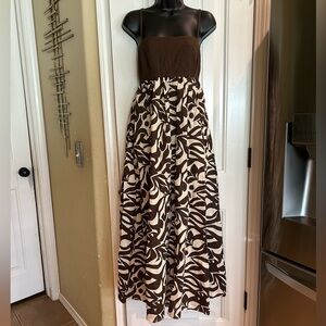Abercrombie Tie-Back Babydoll Maxi Dress